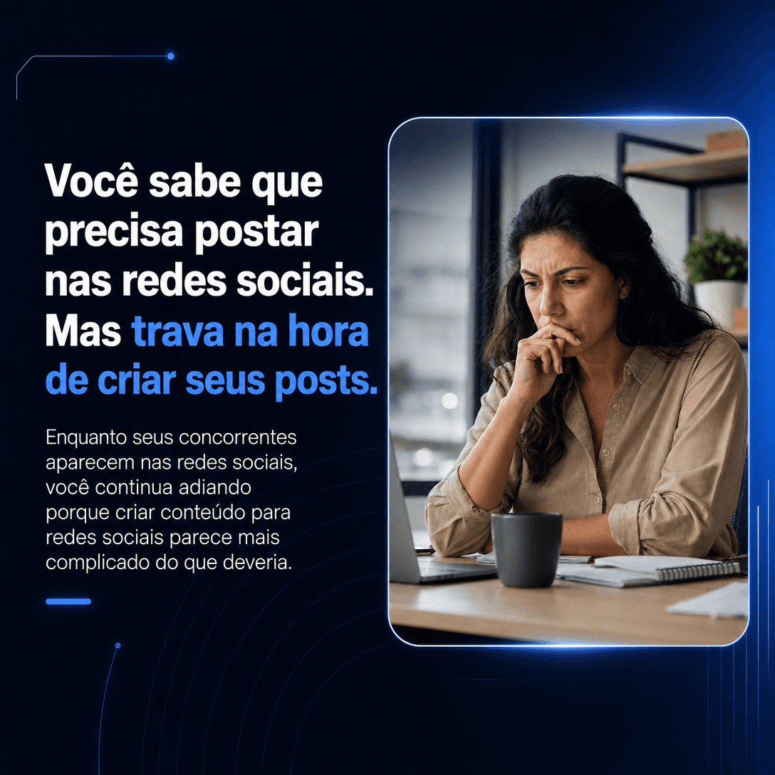 Post de marketing criado no Pomake