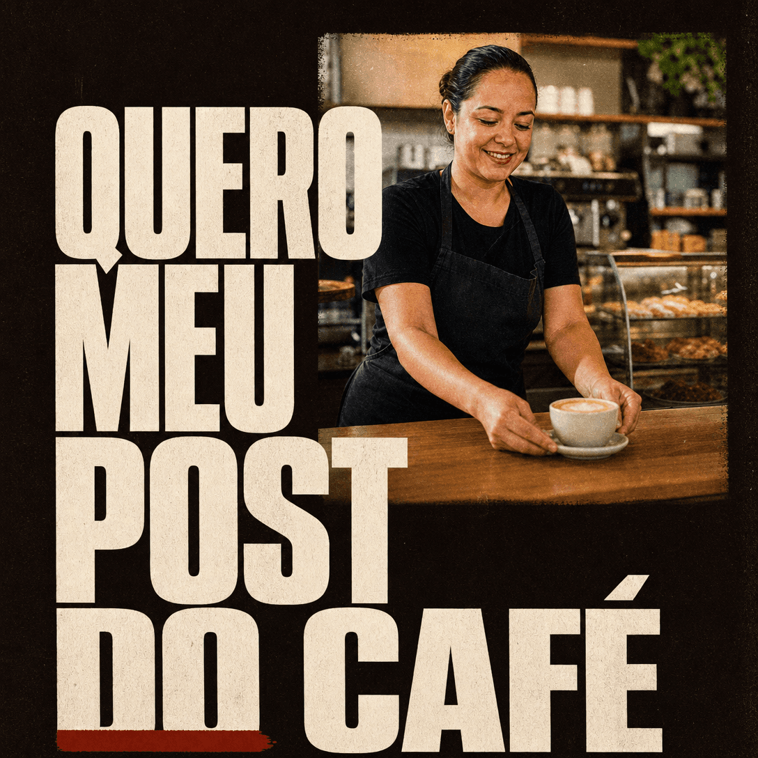 Post de cafeteria criado no Pomake
